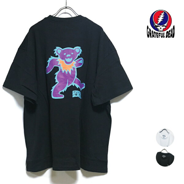【 アウトレット 】 Greatful Dead グレイトフルデッド オーバーサイズ 半袖 Tシャツ 42011 メンズ 【 送料無料 】 クルーネック ビッグシルエット トップス ストリート系 バンド ロック フェス ファッション ホワイト ブラック M L XL サイズ