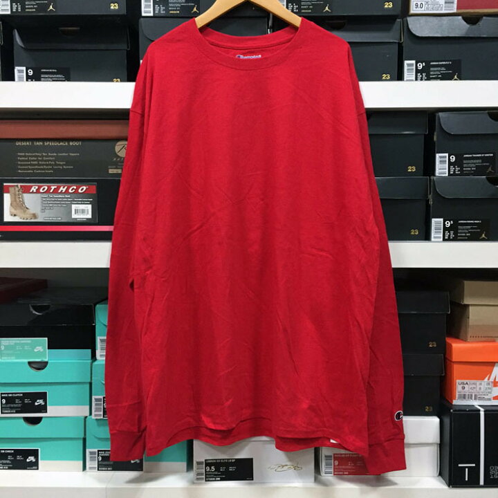 楽天市場】Champion チャンピオン ビッグロンT 長袖Tシャツ 無地 