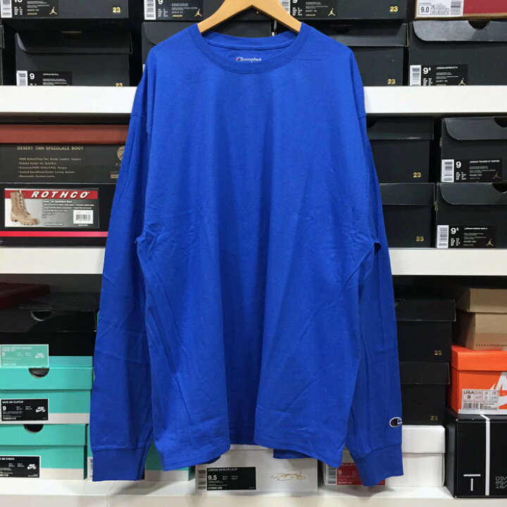 楽天市場】Champion チャンピオン ビッグロンT 長袖Tシャツ 無地 