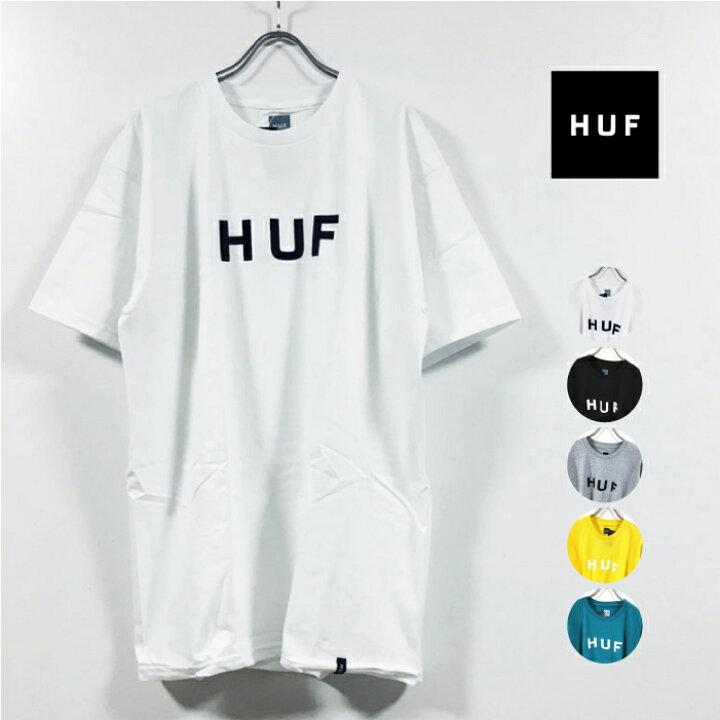 楽天市場 Huf ハフ Og Logo Tシャツ 半袖 メンズ 送料無料 Hufworldwide オリジナル ロゴ 半袖tシャツ ストリート系 ブランド ヒップホップ Hiphop スケーター ストリート ファッション スケートボード 白 黒 グレー 黄 ターコイズ M L Xl Slab