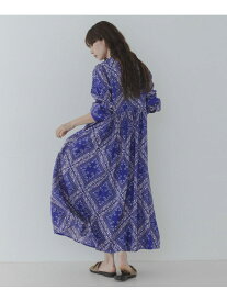 パネル柄プリントワンピース Sonny Label サニーレーベル ワンピース・ドレス ワンピース ブラック ブルー【送料無料】[Rakuten Fashion]
