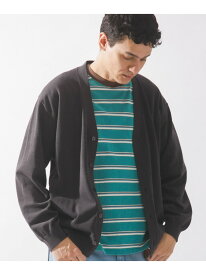 強撚コットンニットカーディガン Sonny Label サニーレーベル トップス カーディガン グレー レッド【先行予約】*【送料無料】[Rakuten Fashion]