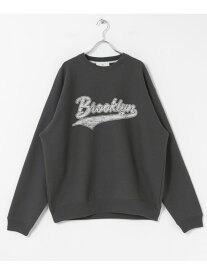 【SALE／50%OFF】裏起毛プリントスウェットプルオーバー Sonny Label サニーレーベル トップス スウェット・トレーナー ブラウン ホワイト グレー【RBA_E】[Rakuten Fashion]