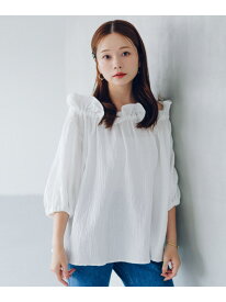 【SALE／30%OFF】NaokoTakayamaガーゼブラウス Sonny Label サニーレーベル トップス シャツ・ブラウス ホワイト ブラック【RBA_E】【送料無料】[Rakuten Fashion]