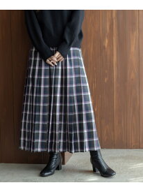 チェックプリーツイージースカート Sonny Label サニーレーベル スカート その他のスカート ブルー ブラウン【送料無料】[Rakuten Fashion]