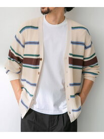 【SALE／70%OFF】マルチボーダーニットカーディガン Sonny Label サニーレーベル トップス カーディガン ホワイト ネイビー イエロー【RBA_E】[Rakuten Fashion]