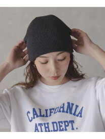 コットンシングルニット帽 Sonny Label サニーレーベル 帽子 ニット帽・ビーニー ブラック グレー[Rakuten Fashion]