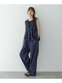 ペプラムフリルアソートオールインワン Sonny Label サニーレーベル オールインワン・オーバーオール オールインワン・つなぎ ブラック ブルー【先行予約】*【送料無料】[Rakuten Fashion]
