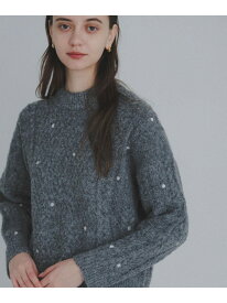 【SALE／30%OFF】刺繍ケーブルニット Sonny Label サニーレーベル トップス ニット ホワイト ブラウン グレー【RBA_E】【送料無料】[Rakuten Fashion]