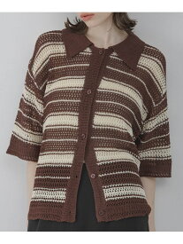 【SALE／40%OFF】メッシュニットオーバーシャツ Sonny Label サニーレーベル トップス ニット ブラウン ホワイト イエロー【RBA_E】[Rakuten Fashion]