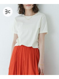 オーガニックコットンコンパクトスムースTシャツ Sonny Label サニーレーベル トップス カットソー・Tシャツ ホワイト グリーン イエロー ブラウン[Rakuten Fashion]