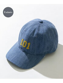 【SALE／40%OFF】『別注』Lee101×Sonny Label 刺繍デニムキャップUSED Sonny Label サニーレーベル 帽子 キャップ【RBA_E】[Rakuten Fashion]