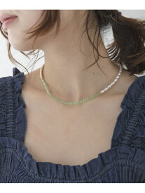パールミックスビーズネックレス Sonny Label サニーレーベル アクセサリー・腕時計 ネックレス グリーン[Rakuten Fashion]