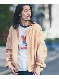 【SALE／60%OFF】裏毛スウェットMA-1ブルゾン Sonny Label サニーレーベル ジャケット・アウター MA-1 ブラウン ブラック グレー【RBA_E】【送料無料】[Rakuten Fashion]