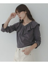 『WEB限定』フリルカラーテレコプルオーバー Sonny Label サニーレーベル トップス カットソー・Tシャツ ホワイト ブラック グレー【送料無料】[Rakuten Fashion]