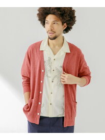 【SALE／60%OFF】『洗濯可』リネン混Vネックニットカーディガン Sonny Label サニーレーベル トップス カーディガン ネイビー オレンジ ホワイト グリーン【RBA_E】[Rakuten Fashion]