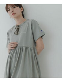 『別注』CHAMPION×Sonny Label ギャザーワンピース Sonny Label サニーレーベル ワンピース・ドレス ワンピース ネイビー ブラック グリーン【送料無料】[Rakuten Fashion]