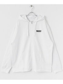 【SALE／30%OFF】『吸収速乾/UVカット機能』REEF ヘリテイジロゴラッシュフロントジップ Sonny Label サニーレーベル トップス パーカー・フーディー ホワイト ブラック【RBA_E】【送料無料】[Rakuten Fashion]