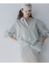 エアリーコットンストライプアソートシャツ Sonny Label サニーレーベル トップス シャツ・ブラウス ピンク ブルー パープル グリーン【先行予約】*【送料無料】[Rakuten Fashion]