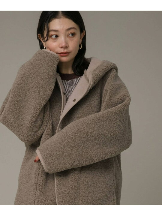 楽天市場】ムートンリバーシブルフーディーコート Sonny Label サニー  