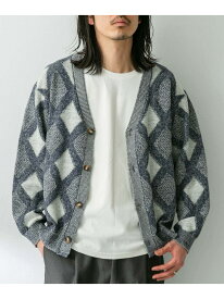 【SALE／70%OFF】ジャガードVネックニットカーディガン Sonny Label サニーレーベル トップス カーディガン レッド ホワイト グリーン【RBA_E】[Rakuten Fashion]