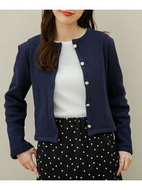 【SALE／50%OFF】『WEB/一部店舗限定』金ボタンワッフルカーディガン Sonny Label サニーレーベル トップス カーディガン ネイビー ホワイト【RBA_E】[Rakuten Fashion]