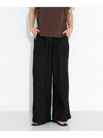 【SALE／60%OFF】『UR TECH 高機能リネン』リネン混ベイカーイージーパンツ Sonny Label サニーレーベル パンツ その他のパンツ ブラック グレー ブルー【RBA_E】[Rakuten Fashion]