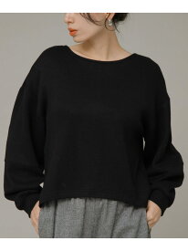 【SALE／50%OFF】ニットライクボリュームスリーブプルオーバー Sonny Label サニーレーベル トップス カットソー・Tシャツ パープル ブラック グレー【RBA_E】[Rakuten Fashion]