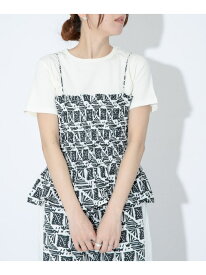 【SALE／40%OFF】sara mallika コットンポプリンプリントキャミ Sonny Label サニーレーベル トップス キャミソール グリーン ブラック【RBA_E】【送料無料】[Rakuten Fashion]
