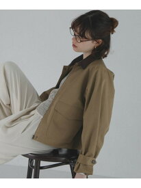 【SALE／30%OFF】異素材衿ショートジャケット Sonny Label サニーレーベル ジャケット・アウター その他のジャケット・アウター ホワイト ベージュ【RBA_E】【送料無料】[Rakuten Fashion]