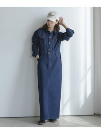 デニムジャンパースカート Sonny Label サニーレーベル ワンピース・ドレス ワンピース ブルー ブラック【先行予約】*【送料無料】[Rakuten Fashion]