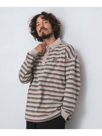 【SALE／40%OFF】OOPS レトロボーダーロングTシャツ Sonny Label サニーレーベル トップス カットソー・Tシャツ ベージュ ネイビー【RBA_E】【送料無料】[Rakuten Fashion]