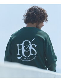【SALE／40%OFF】OOPS 裏起毛バックロゴスウェット Sonny Label サニーレーベル トップス スウェット・トレーナー グレー ブラック グリーン【RBA_E】【送料無料】[Rakuten Fashion]