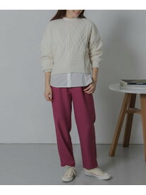 【SALE／70%OFF】TRカラーストレートパンツ Sonny Label サニーレーベル パンツ その他のパンツ ピンク ブラック ブルー【RBA_E】[Rakuten Fashion]