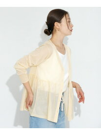 【SALE／50%OFF】シアーペプラムニットカーディガン Sonny Label サニーレーベル トップス カーディガン ブラック【RBA_E】[Rakuten Fashion]