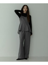 【SALE／50%OFF】ヘリンボーンキャミ×パンツセットアップ Sonny Label サニーレーベル オールインワン・オーバーオール オーバーオール・サロペット グレー ブラウン【RBA_E】【送料無料】[Rakuten Fashion]