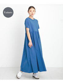 『別注』Champion*Sonny Label ギャザーワンピース Sonny Label サニーレーベル ワンピース・ドレス ワンピース ブルー ブラック【送料無料】[Rakuten Fashion]