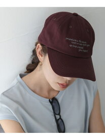 エンブロイダリーメッセージキャップ Sonny Label サニーレーベル 帽子 キャップ ブルー イエロー ブラウン[Rakuten Fashion]