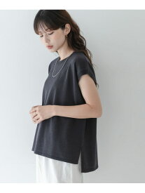 リネンライクフレンチスリーブサマーニットプルオーバー Sonny Label サニーレーベル トップス ニット グレー ベージュ【送料無料】[Rakuten Fashion]