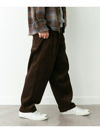 コーデュロイワイドテーパードパンツ Sonny Label サニーレーベル パンツ その他のパンツ ブラック ホワイト【送料無料】[Rakuten Fashion]