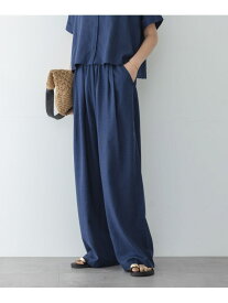【SALE／40%OFF】リネン混イージーワイドパンツ Sonny Label サニーレーベル パンツ その他のパンツ ブラック ネイビー【RBA_E】【送料無料】[Rakuten Fashion]