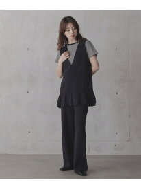 【SALE／20%OFF】フリルチュニックベスト パンツSET Sonny Label サニーレーベル トップス ニット ブラック グレー【RBA_E】【送料無料】[Rakuten Fashion]