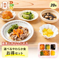 【3/10限定P3倍】選べる やわらか食20食セット 20食分 20食 柔らかい 歯茎と舌で潰せる 舌でつぶせる 宅…