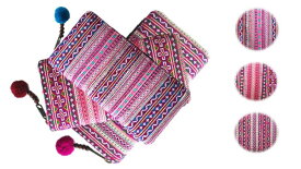 5のつく日はポイント10倍！！アジアンテイストな刺繍の財布モン族刺繍の財布NO.21〜40の20種類から選べる個性的な財布アジアンエスニック 送料無料♪受け取りやすいポスト投函♪ピンク系 パープル系