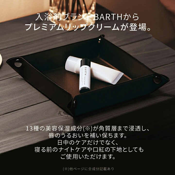 楽天市場 Barthプレミアムリップクリーム 公式店 リップクリーム リップケア 乾燥 保湿 メンズ レディース 角質 しっとり うるおい スキンケア 保水 ワセリン配合 ギフト プチギフト プレゼント 無香料 夜用 ナイトケア Barth Sleepdays 公式ストア