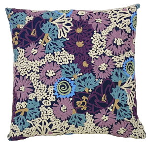 クッションカバー シビラ クッションカバー 45×45cm 刺繍 Sybilla カラダス ベソス ベルティカル エロイセ エンブロイダリー 上品 上質 高級感 ポップ 花柄 ストライプ おしゃれ かわいい 可愛い