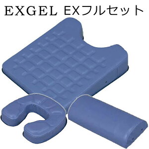 EXGEL エックスジェル EXフルセット(EXフェイスマット+EXバストマット+EX半円枕)3点セット エクスジェル EXジェル(カナケン治療・施術用枕)
