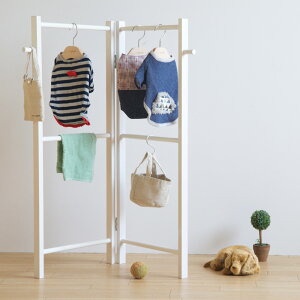 日本製 「ペット用 木製 折りたたみ ハンガーラック 」 ペット ハンガー ラック 犬 猫 服 木製ハンガーラック スリム 折り畳み ペット服 折り畳みラック 犬の服 犬洋服 折りたたみラック 洋