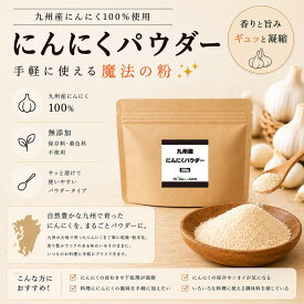 九州産 にんにく パウダー 100g 国産 九州産 ニンニクパウダー にんにく粉末 大蒜 大蒜粉末 無添加 ガーリック