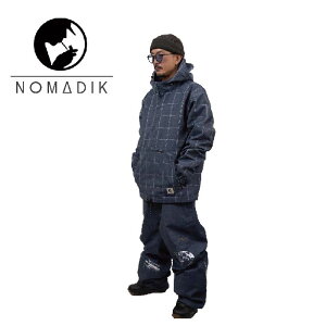 25-26 NOMADIK GRIND JACKET DENIM CHECK �m�}�f�B�b�N �X�L�[ �X�m�[�{�[�h�E�F�A ����a�G �H������